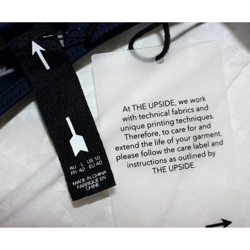 New w/Tags - The Upside - Palm Leaf Anna Bra in Green/Blue leaf pattern, sz 10 - Picture 3 of 9